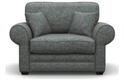 Heart of House Chedworth Tweed Fabric Cuddle Chair - Grey